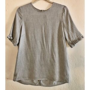 YAS light grey melange shirt